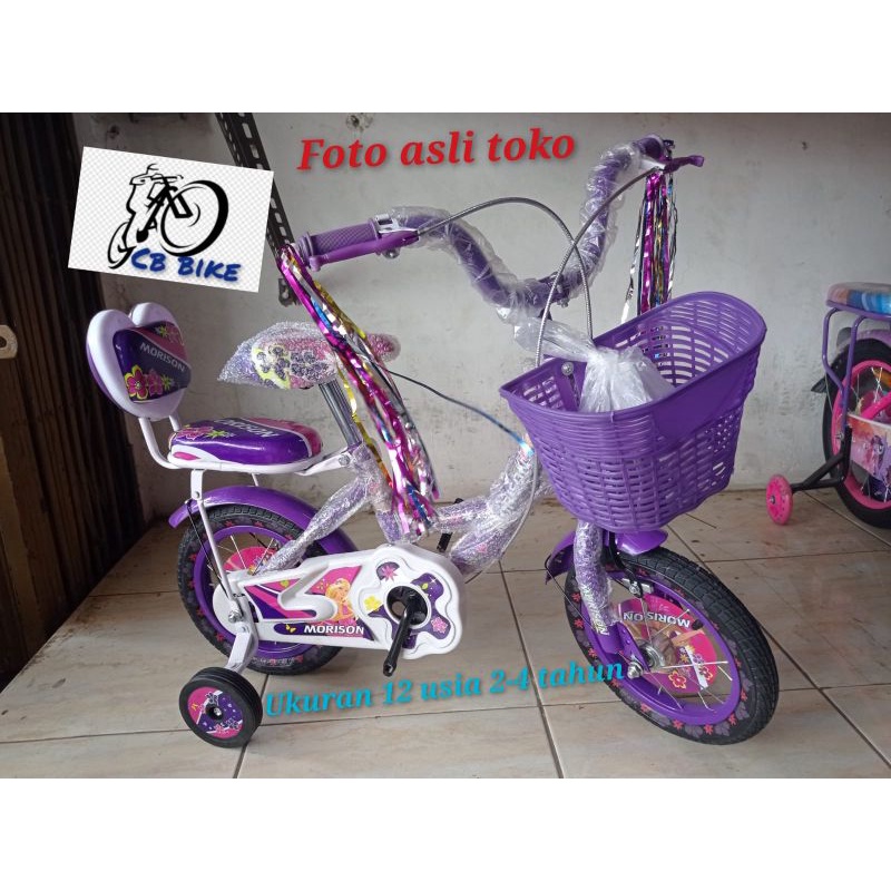 sepeda mini anak perempuan murah 12 emerson