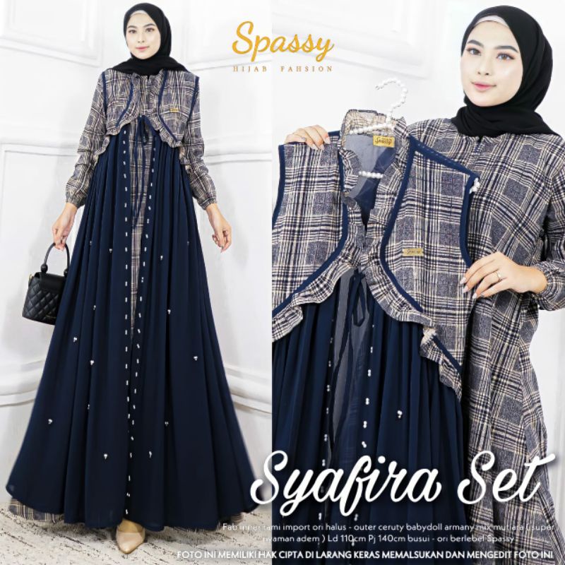 Gamis Muslimah Pakaian Wanita Pakaian Wanita Muslimah Pakaian Kekinian Dress Spassy