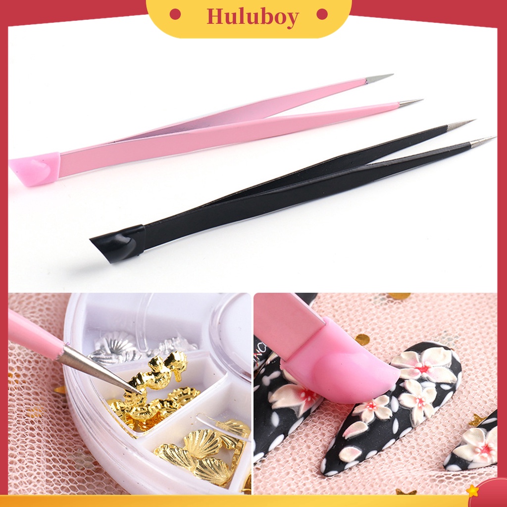 Huluboy Huluboy♡ Pinset Kuku Kepala Ganda Bahan Stainless Steel Multifungsi Untuk Rumah