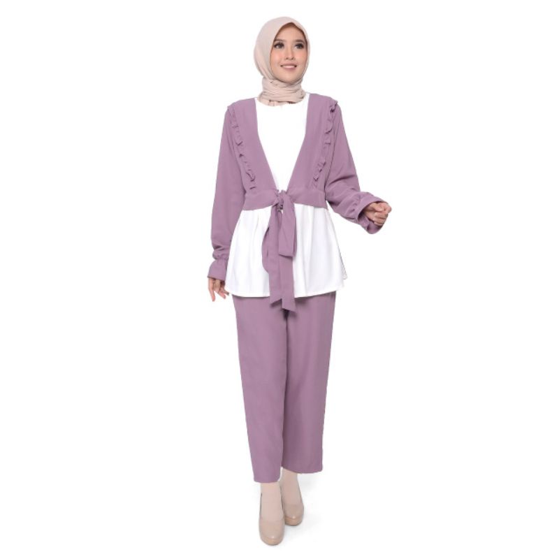 SETELAN WANITA BUSUI/MODEL KARDIGAN NYATUH FRIENDLY/ONE SET SHAKILA PREMIUM/SET WANITA