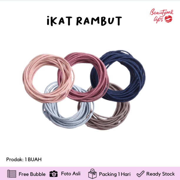 FRS IKAT RAMBUT KARET KUNCIR WARNA RANDOM isi 100pcs atau 30pcs reaDy