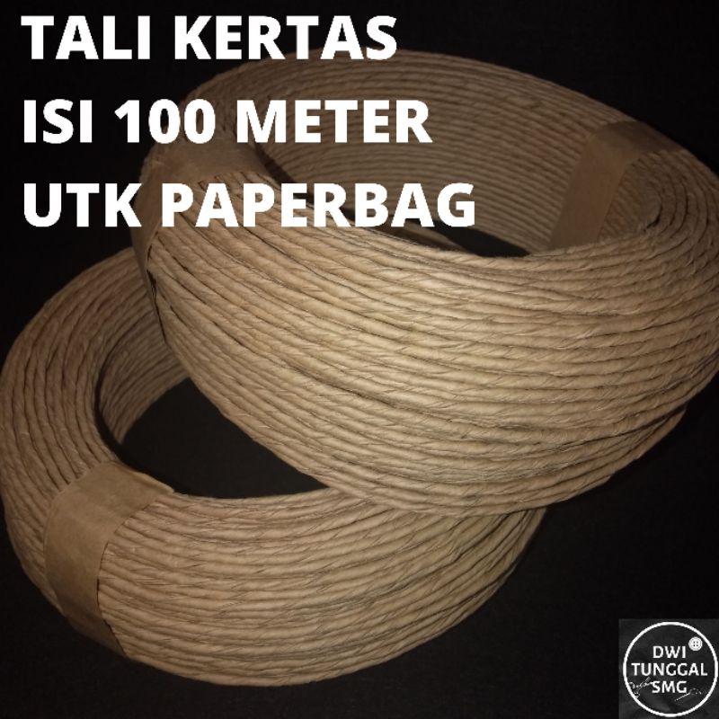 

TALI KERTAS PAPERBAG ROLL ISI 100METER