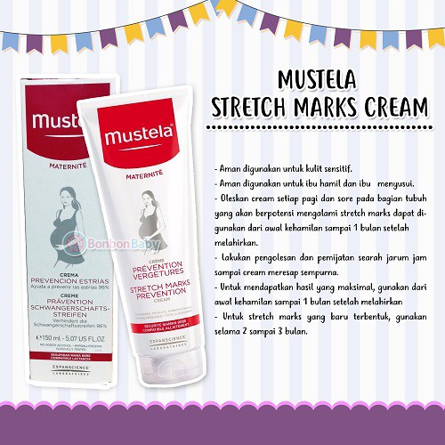 Mustela Stretch Marks Cream 150ml / krim strechmark