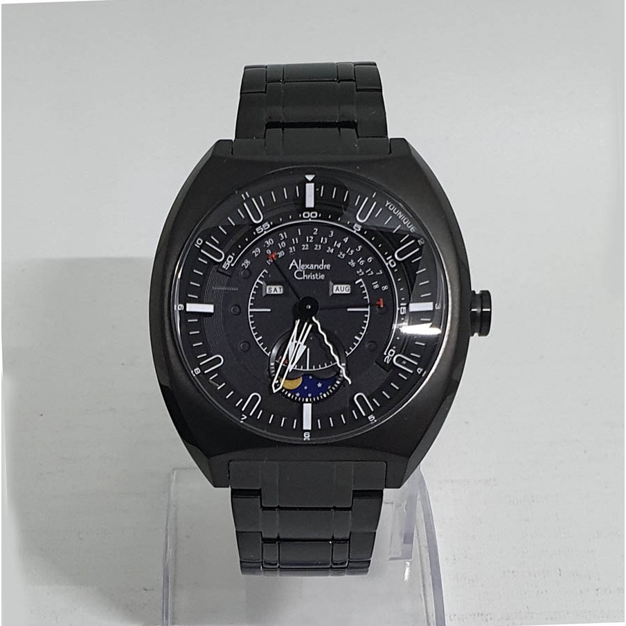 Alexandre Christie Ac6464 Full Black Jam Tangan Pria Original