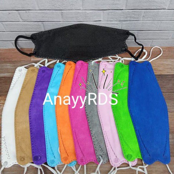 Masker KF94 Mix warna warni 1pack isi 10pcs