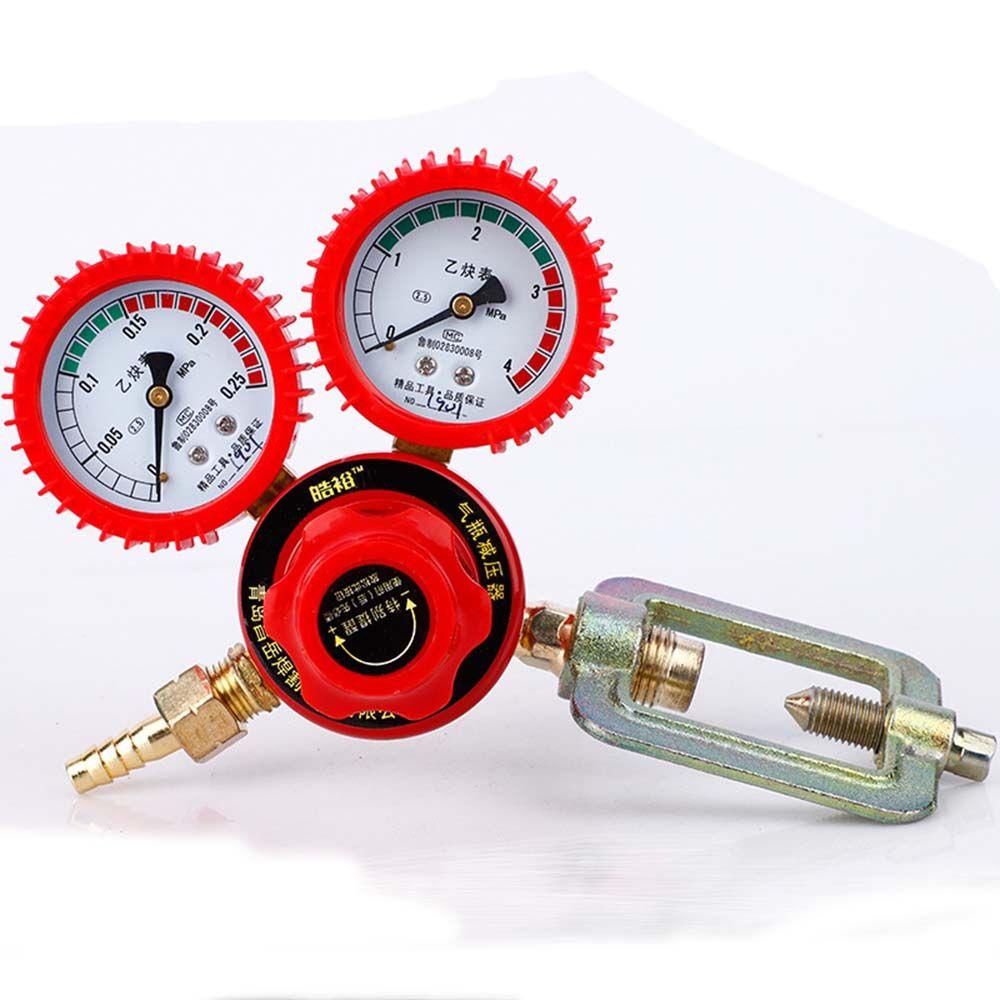 POPULAR Populer Acetylene Pressure Reducer DIY Pressure Dekompresi Meja Katup Penurun Barometer Meja Acetylene