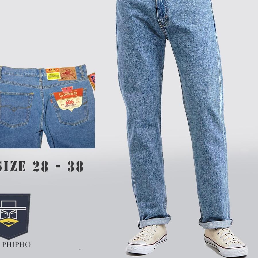 Koleksi Terbaru.. Celana Jeans Lea 606 Reguler fit Jins Pria Kekinian Clana Jens Murah Jean Original