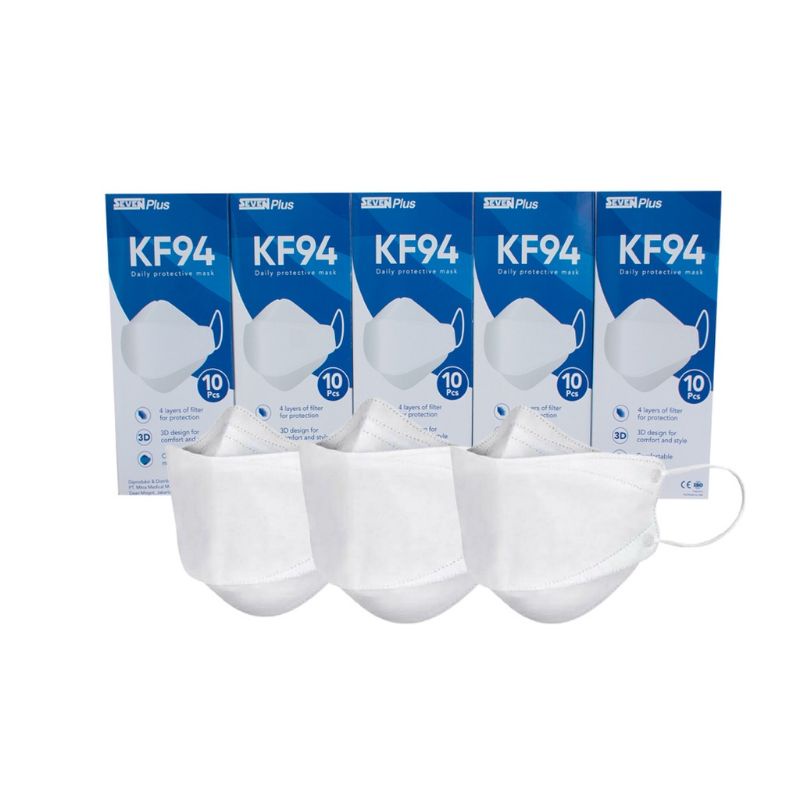 Masker Seven Plus KF94 4ply isi 10pcs perbox