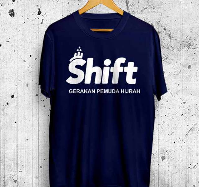 Kaos Dakwah Islami Shift Gerakan Pemuda Hijrah Tshirt Distro Baju Atasan Muslim Pria Murah 008