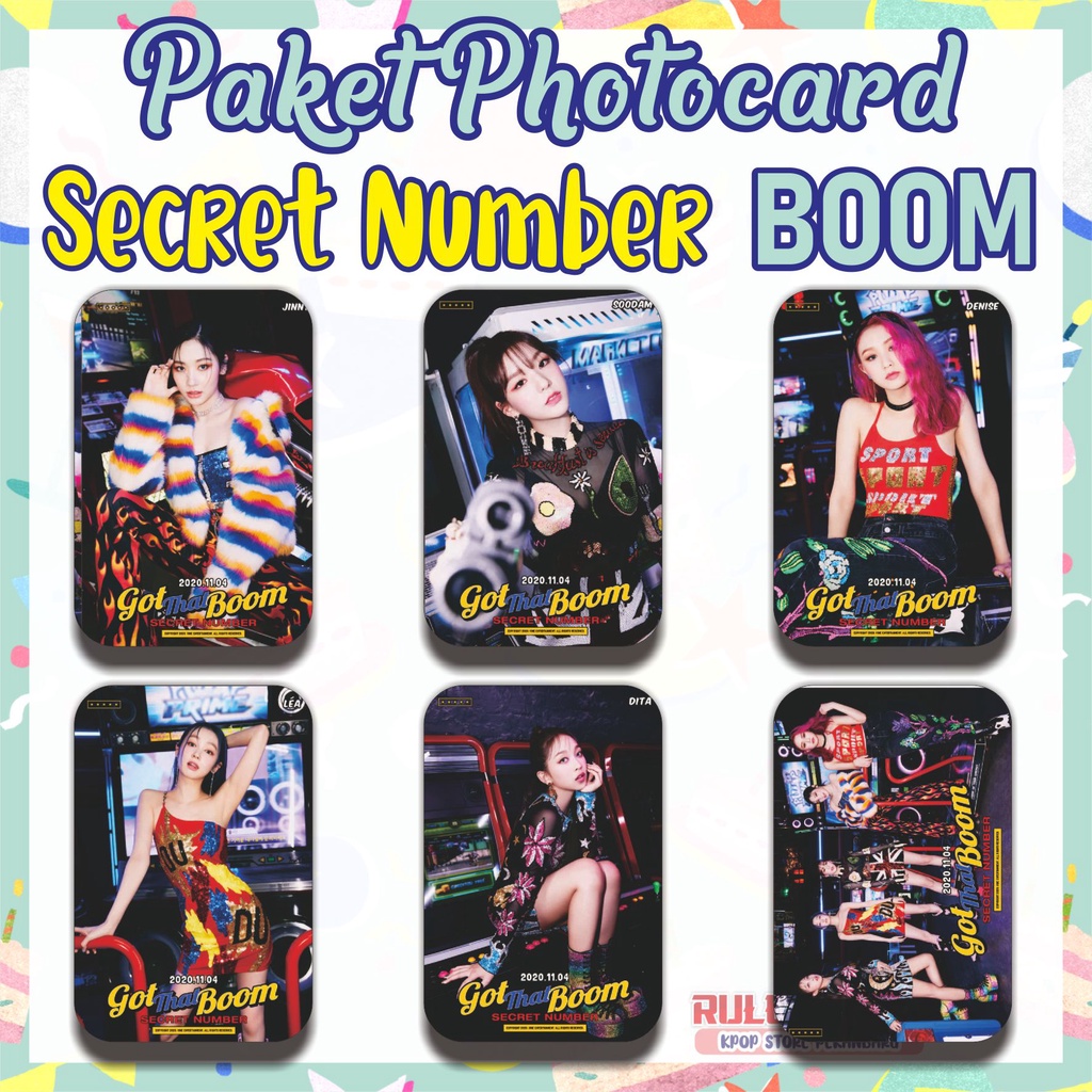 6 lbr - (READY STOCK) PHOTOCARD SECRET NUMBER GOT THAT BOOM POLAROID SECRET NUMBER SECRET NUMBER GOT