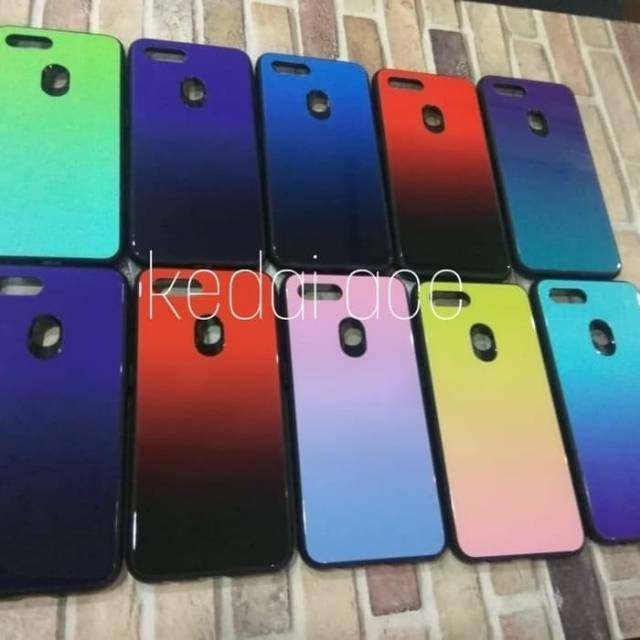 Case Oppo F11 Pro Hard Case Fuze Tempered Glass Casing Kaca Case Oppo F11Pro