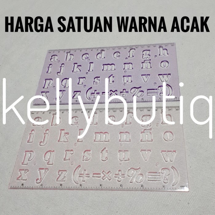 

Produk Unggulan Alphabet Template Ruler Penggaris Cetakan Huruf Abjad Kecil Simbol Hot Sale