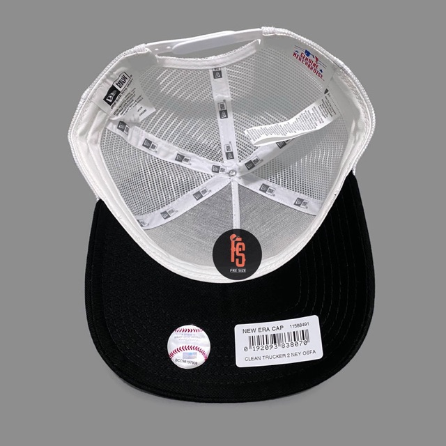 TOPI NEW ERA ORIGINAL 940 TRUCKER NEYYAN BLACK WHITE