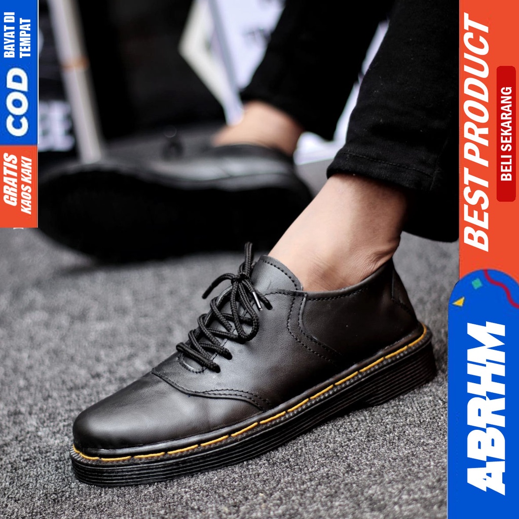 Abrhm Docc - Sepatu Formal Pria Pantofel Kulit Asli