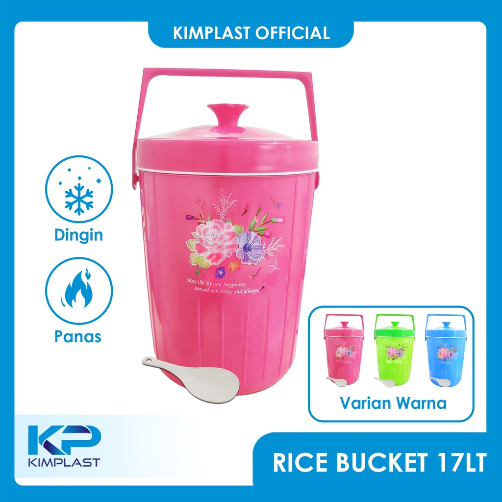 KIMPLAST Rice Bucket  17 Liter  /Termos Nasi / Termos es