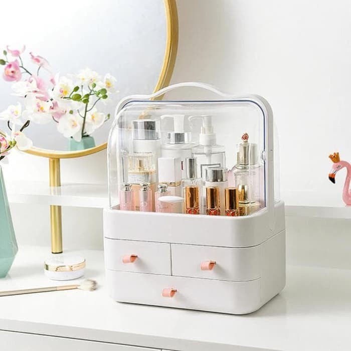 Rak Kosmetik Makeup Storage Box Rak Kosmetik Multifungsi Kotak MakeUp MUA