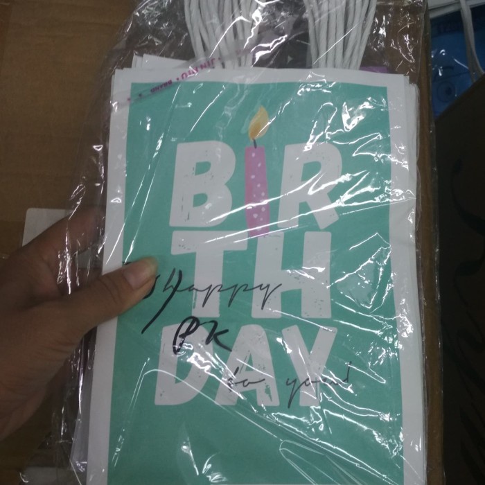 

✨ BISA COD ✨ PAPER BAG 15*21*8 HAPPY BIRTHDAY HIJAU