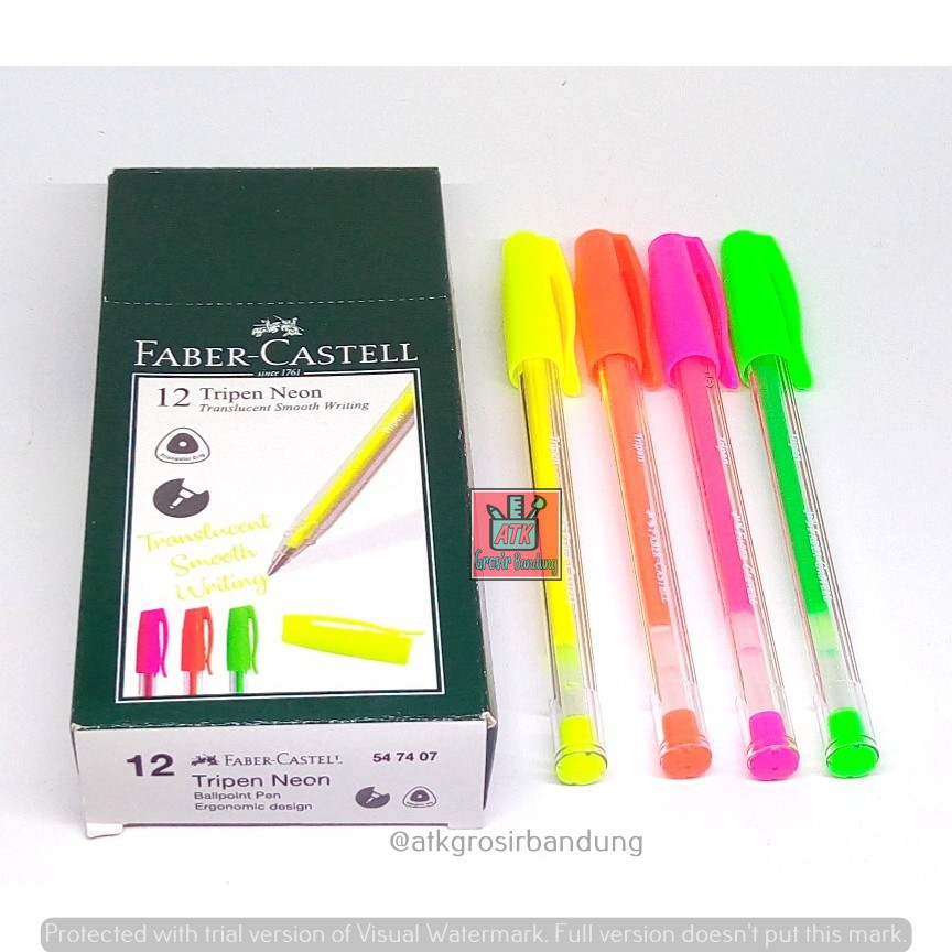 

Pulpen Faber Castell Tripen Neon Eceran