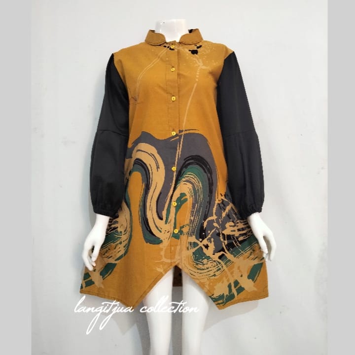 ATASAN BATIK WANITA TUNIK KRAH SHANGHAI BUSUI FRIENDLY | TUNIK AILLEN 01