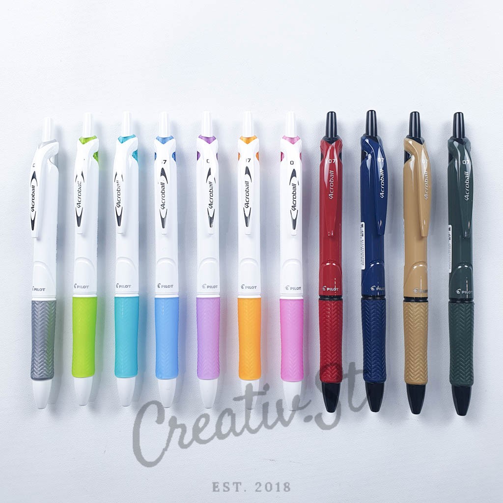 

Pilot Pen Acroball Pena Pulpen Gel Tinta Warna 0.7 Mm