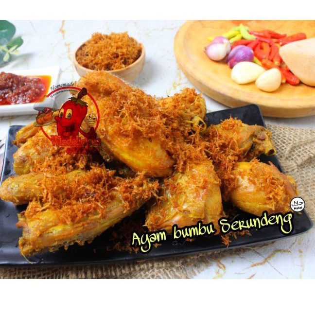 AYAM UNGKEP SERUNDENG 1 EKOR / KARKAS / AYAM KUNING / AYAM BUMBU KUNING / ISI 8 POTONG