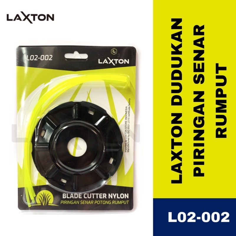 LAXTON dudukan piringan senar mesin potong rumput blade cutter L02-002 pisau potong rumput nylon