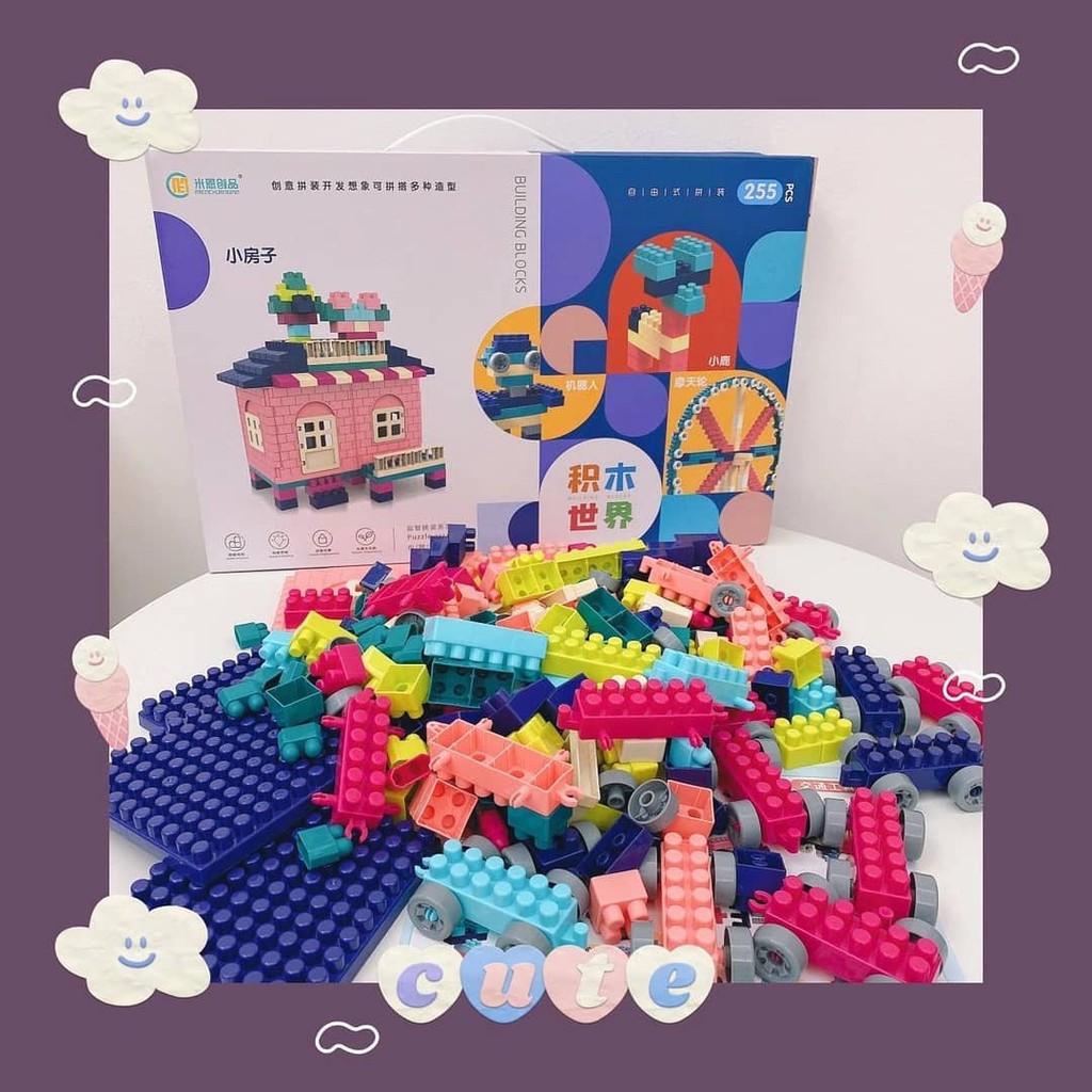 BIANCA - Mainan Lego Rumah 255pc Box Printed