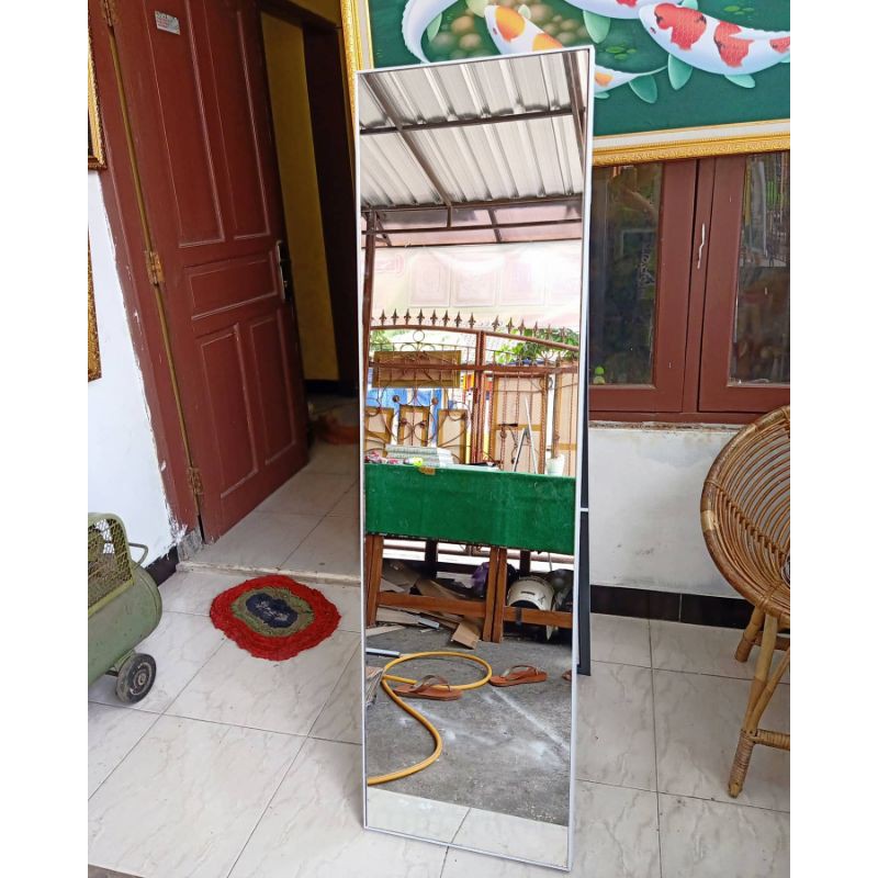 TERMURAH!! kaca cermin standing framless size 150*40cm