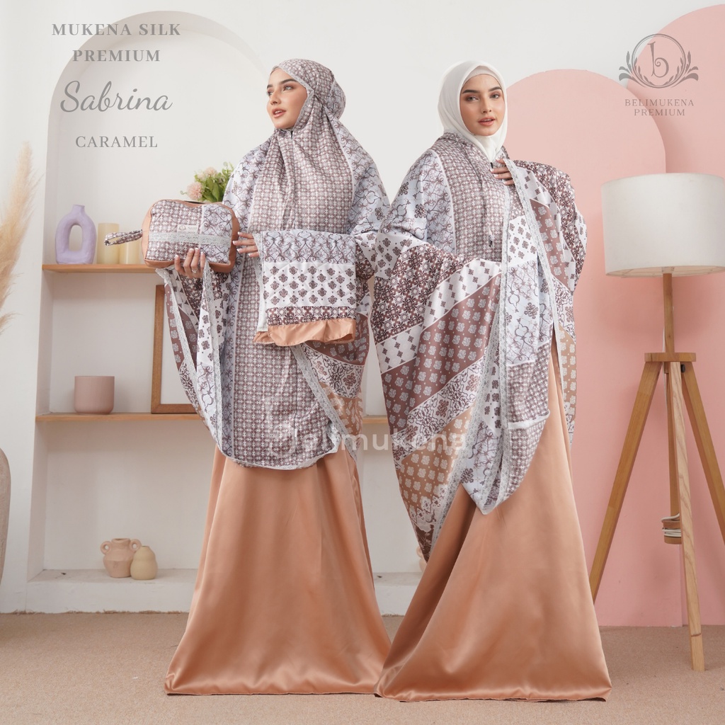 Mukena Silk Premium 2in1 Sabrina Set Sajadah