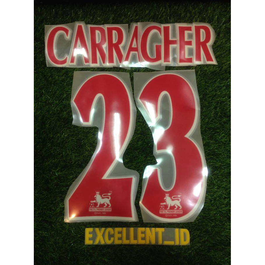 Nameset Carragher #23 1997-2007(For Liverpool)