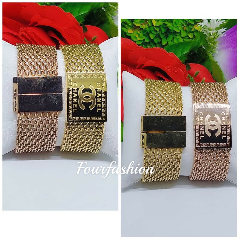 FF Gelang Titanium Magnet Premium Lapis Emas