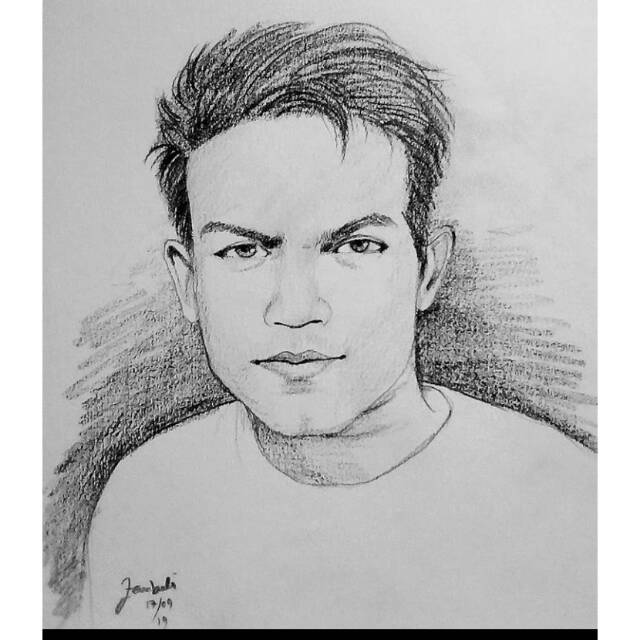 

Sketsa wajah simple art A4