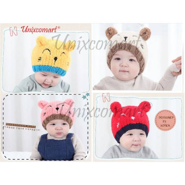 Topi Kupluk ANAK BAYI KNITTED HAT Rajut Anak