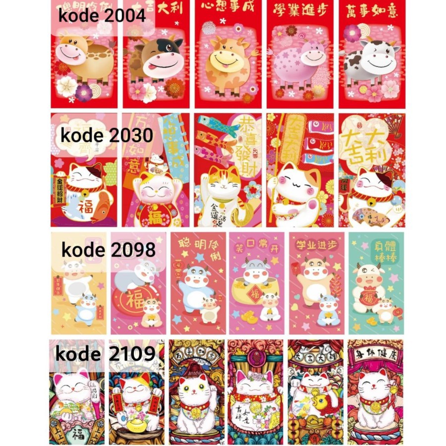 

Angpao Murah Sincia Kerbau Sapi Warna Warni Lucu Panjang Kode 20