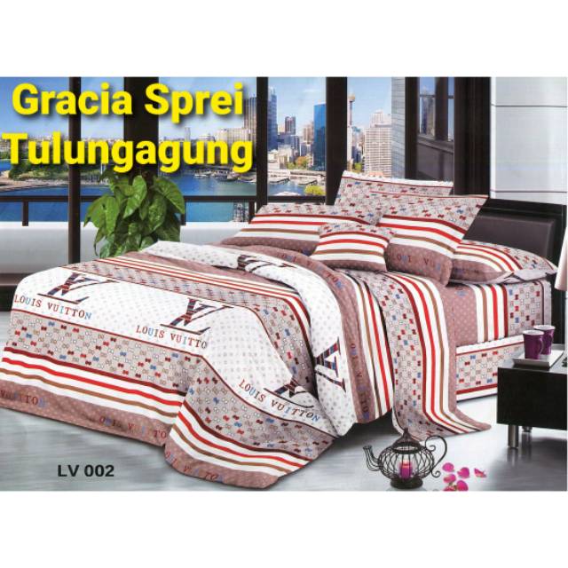 Sprei Disperse LV Coklat 120 160 180