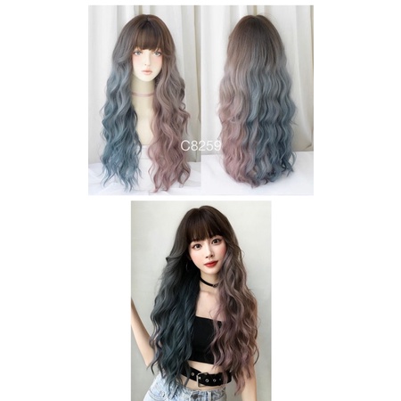 C8259 full wig korean style mermaid wave 70 cm