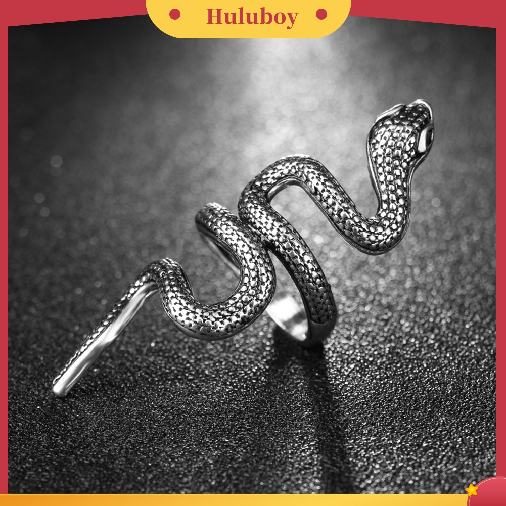 Hu Hu Hu Hu Hu Alat Bantu Pasang Kacamata♡ Cincin Priawanita Bahan Alloy Desain Ular Gaya Punkkeren Untuk Cosplayclubhadiah