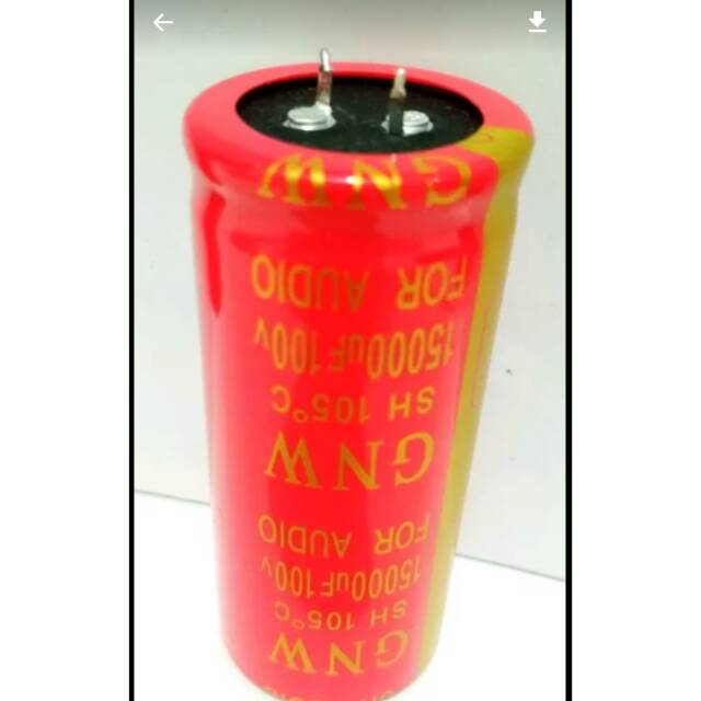 Elco capacitor GNW 100 volt 15000 uf