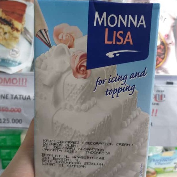 

[oddsolshop] pekanbaru/Monna Lisa For Icing And Topping 1L Bahan Dekorasi Kue Baking Mix Cake