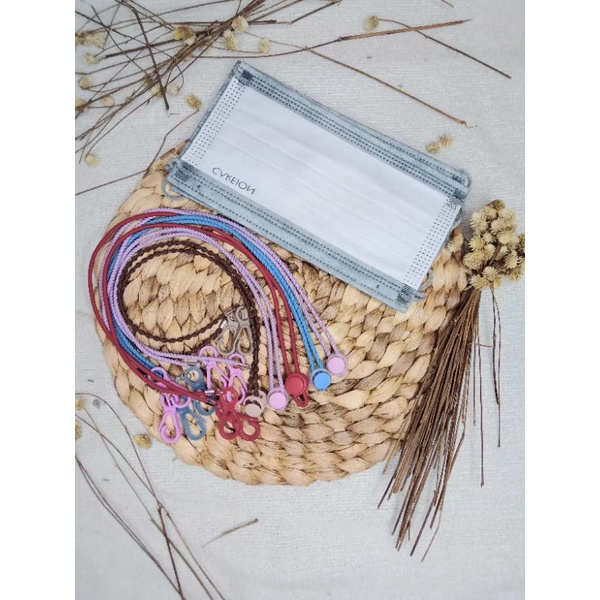 tali masker konektor hijab strap masker polos