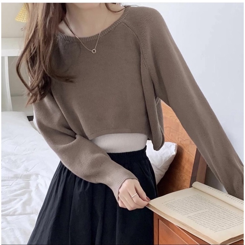 Jemima knite sweater wanita korean | sweater rajut murah