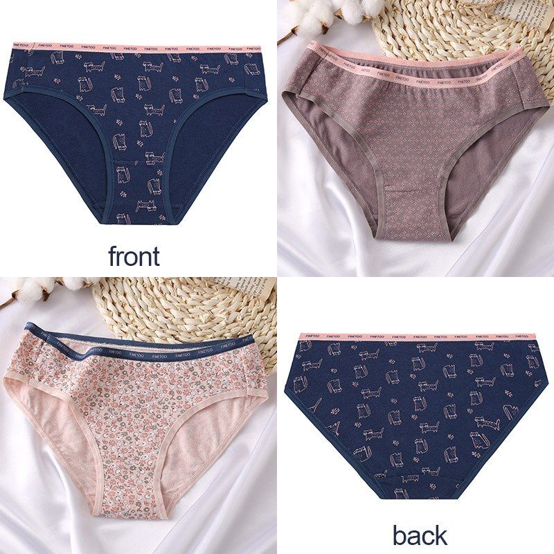 FINETOO FT21 Celana Dalam Katun Anak Remaja Wanita Sport Brief Women Cotton Panty Soft