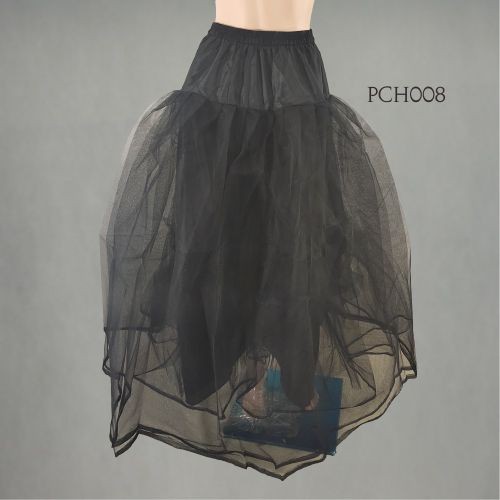 [PRODUK FAVORIT] PETTICOAT LOLITA GAUN DALAMAN ROK PENGEMBANG HITAM PCH008