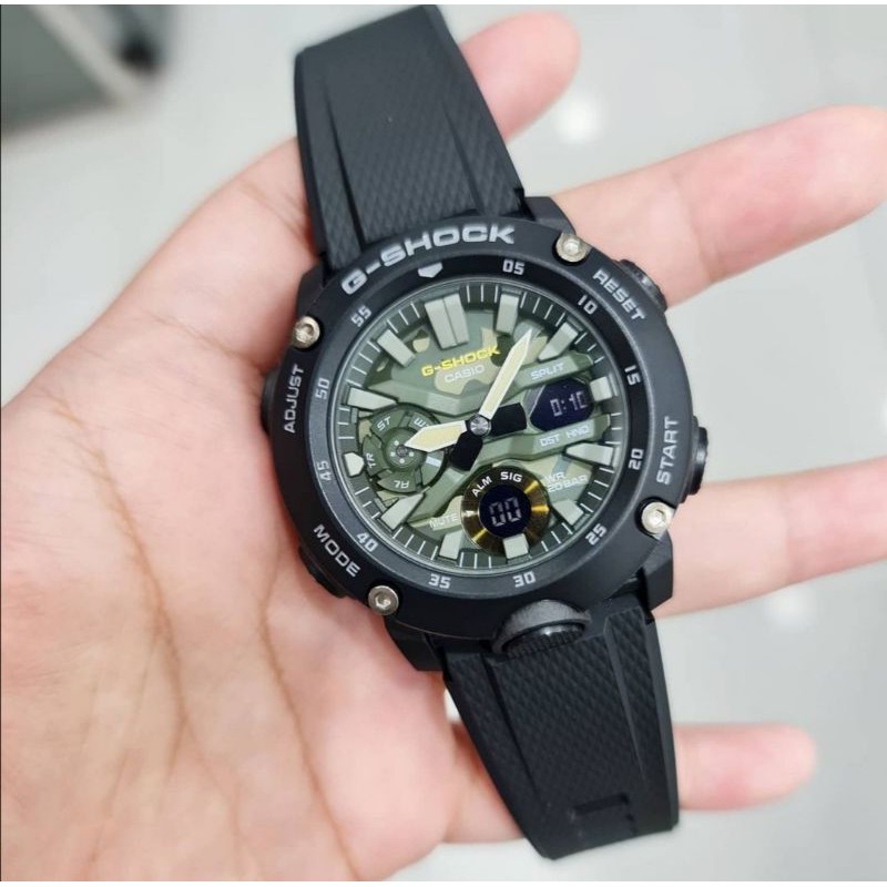 Jam Tangan Pria Casio G-Shock x Carbon GA-2000SU-1ADR Original