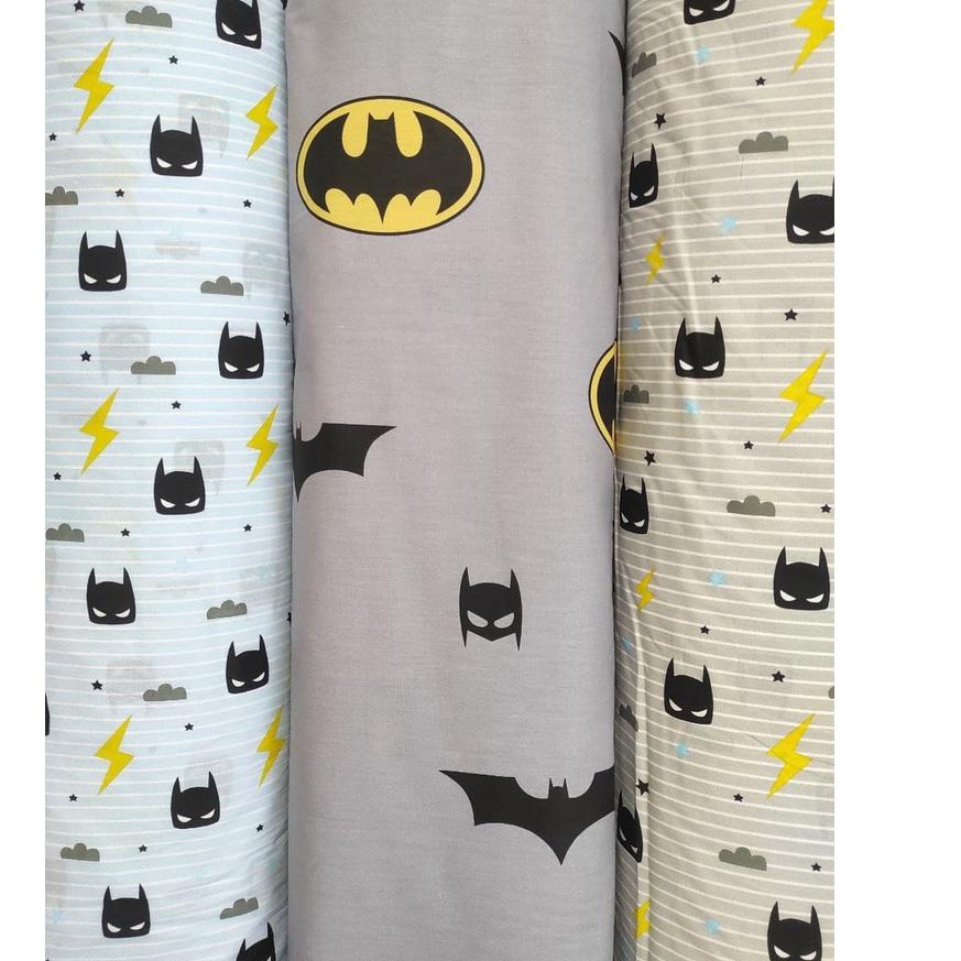 KONICO kain Katun sprei Meteran Motif karakter anak BATMAN Tabur Star Esra AYLA Catra