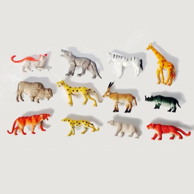 Mainan Hewan Karet Kecil Wild Animal Set