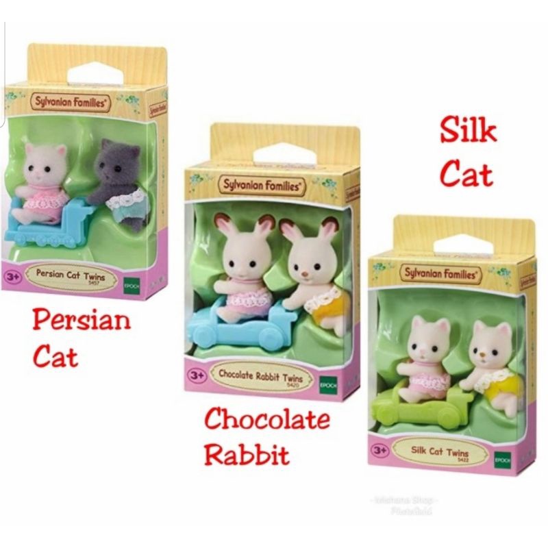 Boneka Sylvanian Families Chiffon Dog, Yellow Labrador, Chihuahua Dog, Persian Cat,  Silk Cat or Cho