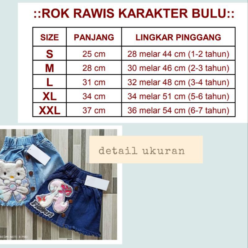 ROK ANAK jeans RAWIS