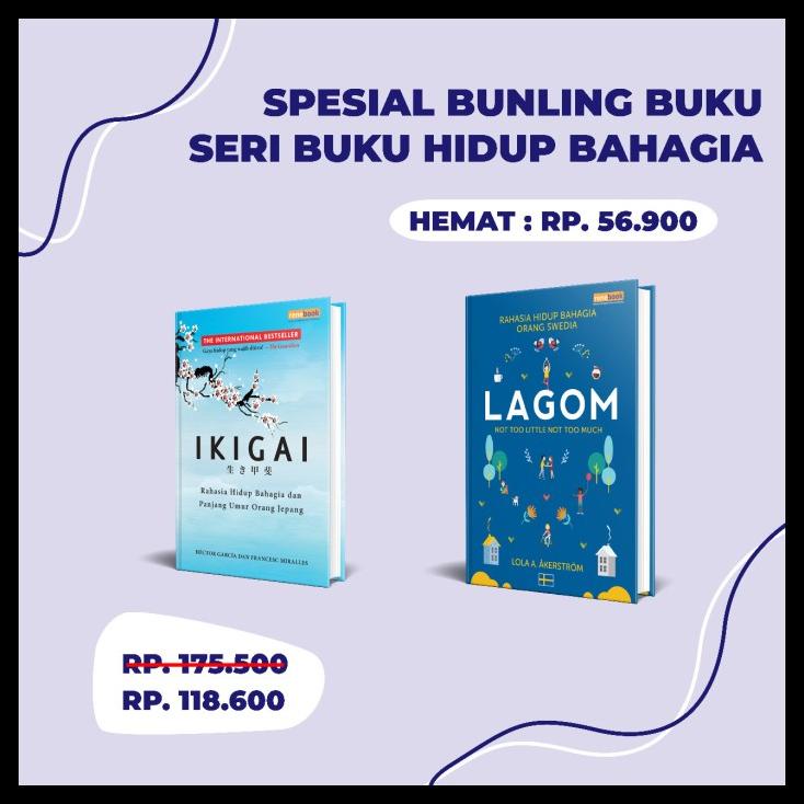 

SALE PAKET BUNDLING 2 : BUKU IKIGAI, BUKU LAGOM SALE