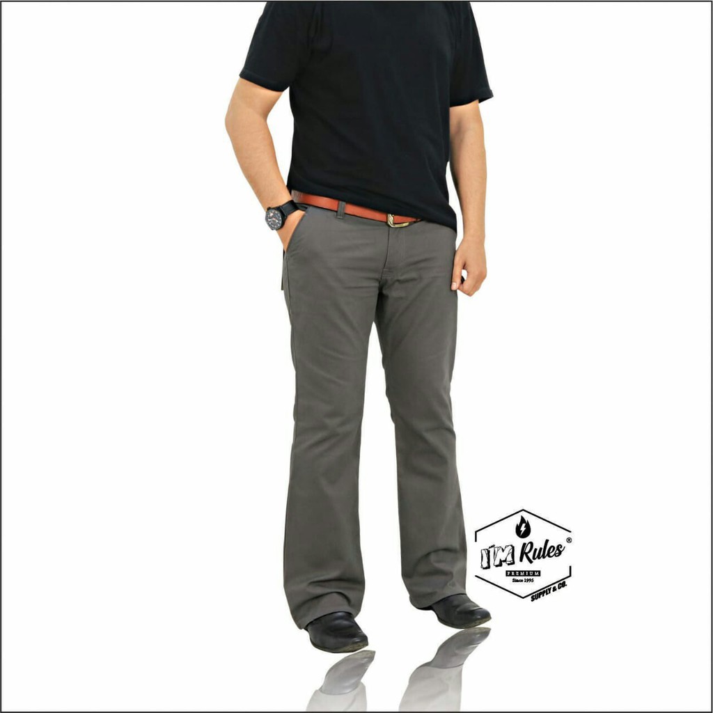 Celana Cutbray pria - Celana Pria Cutbray - celana chinos cutbray abu